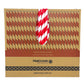 Paper Straws Jumbo 10 x 240mm - White/Red Swirl