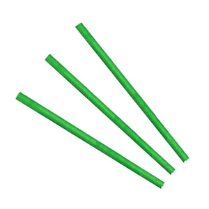 Paper Straws Regular 6 x 200mm - Green - Image #1