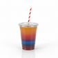 Paper Straws Regular 6 x 200mm - White/Red Swirl - Image #2