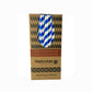 Paper Straws Regular 6 x 200mm - White/Blue Swirl - Image #2