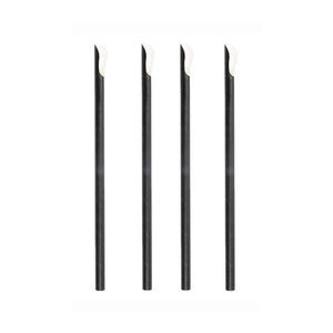 Paper Straws Spoon 8 x 210mm - Black - Image #1