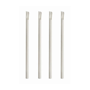 Paper Straws Spoon 8 x 210mm - White - Image #1
