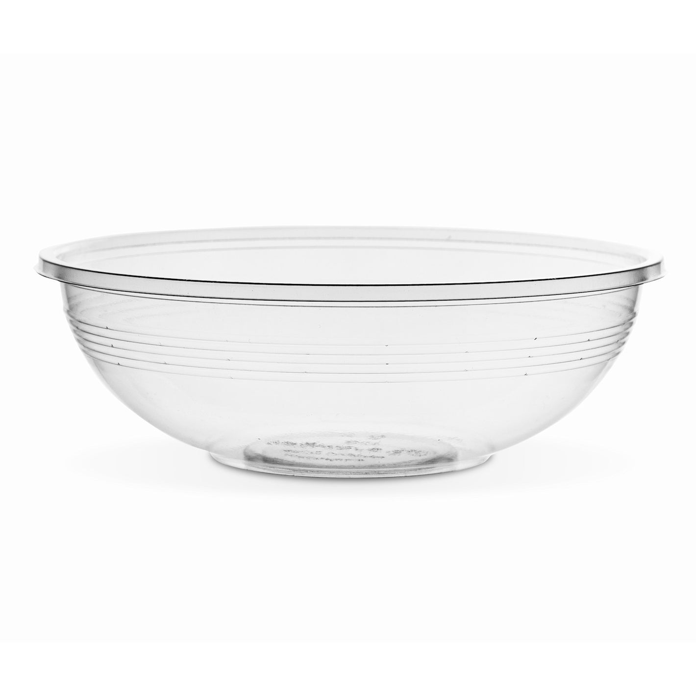 24oz (750ml) Round Bowl - Clear PLA - 185 Series - Image #1