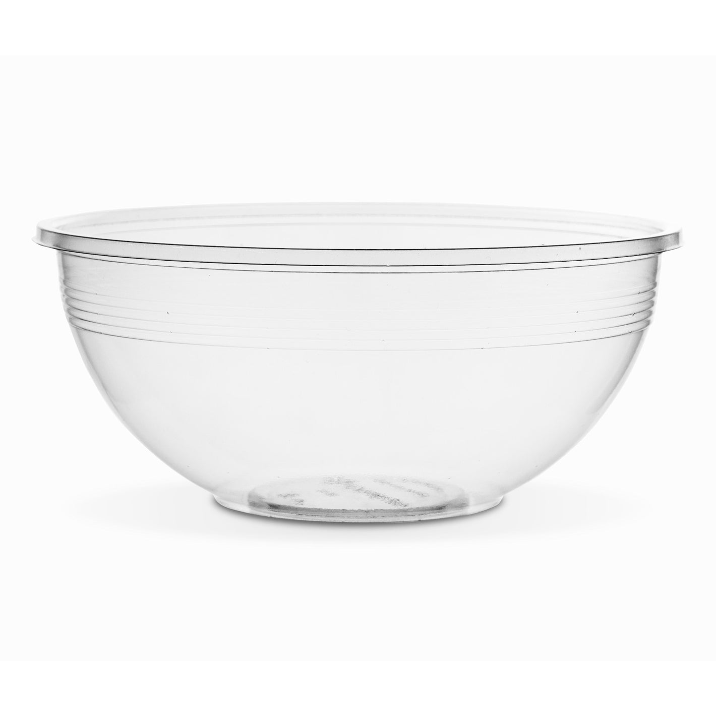 32oz (1000ml) Round Bowl - Clear PLA - 185 Series - Image #1