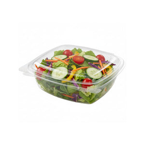 8oz (250ml) Rectangular Hinged Container - Clear PET - Image #2