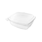 8oz (250ml) Rectangular Hinged Container - Clear PET - Image #1