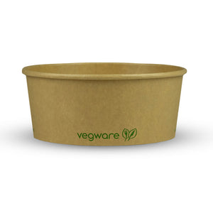24oz/750ml Round Paper Takeaway Container - Aqueous Lined - Kraft - 150 Series - Image #1