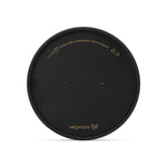Round Paper Lid with Vents - Aqueous Lined - Black - 150 Series - Image #1