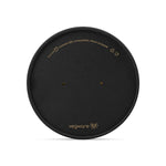 Round Paper Lid with Vents - Aqueous Lined - Black - 150 Series - Image #1