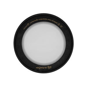 Round Microwavable Window Lid - Black - 150 Series - Image #1