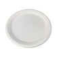 10" (25cm) Round Plant Fibre Plate - PFAS Free - White
