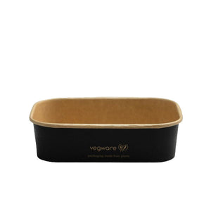 Rectangular Paper Takeaway Container - Aqueous Lined