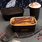 750ml / 24oz Rectangular Paper Takeaway Container - Aqueous Lined - Black