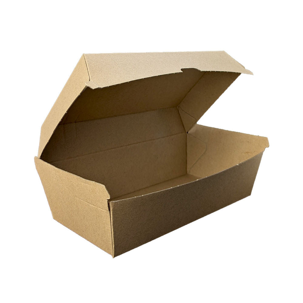 Snack Clam High/Large (205 x 106 x 95mm) Kraft Flute - Image #1