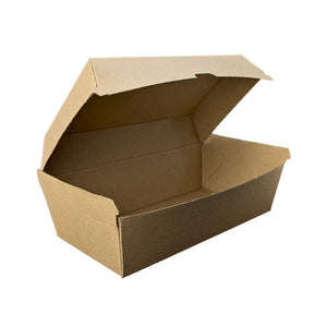 Snack Clam High/Large (205 x 106 x 95mm) Kraft Flute - Image #1