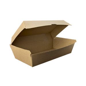 Snack Clam Large (205 x 106 x 76mm) Kraft Flute - Image #1