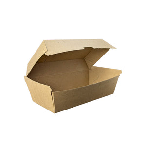 Snack Clam Regular (176 x 91 x 85mm) Kraft Flute - Image #1