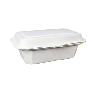 Snack Clam Regular 7 x 5" White - Sugarcane
