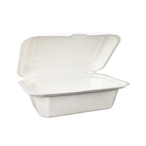 Snack Clam Regular 7 x 5" White - Sugarcane