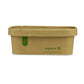 750ml / 24oz Rectangular Paper Takeaway Container - Aqueous Lined - Kraft
