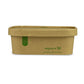 24oz/750ml Rectangular Paper Takeaway Container - Aqueous Lined - Kraft - Image #3