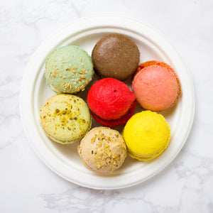 6" (15cm) Round Plant Fibre Plate - PFAS Free - White