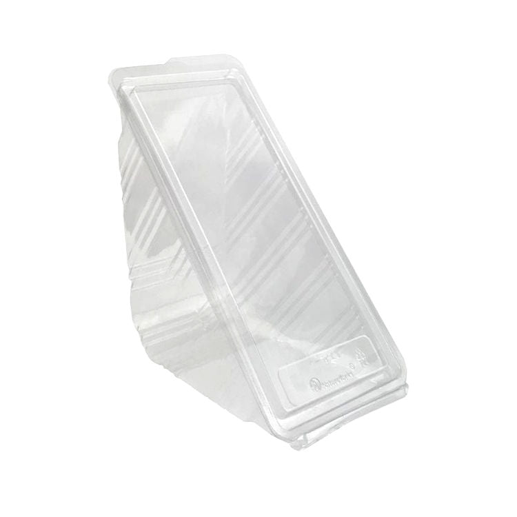 Sandwich Wedge Clam - Small 65mm - PET Clear