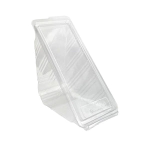 Sandwich Wedge Clam - Small 65mm - PET Clear
