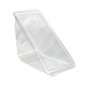 Sandwich Wedge Clam - Large 95mm - PET Clear