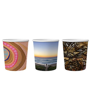 8oz (280ml) Single Wall Gallery Cup - Aqueous Coated - 89/90 Series - Image #1