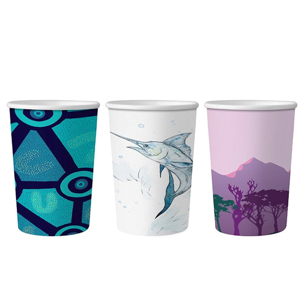 16oz (500ml) Single Wall Gallery Cup - Aqueous Coated - 89/90 Series - Image #1