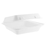 8" x 8" Dinner Clam - Medium - Plant Fibre - PFAS Free - White - Image #1
