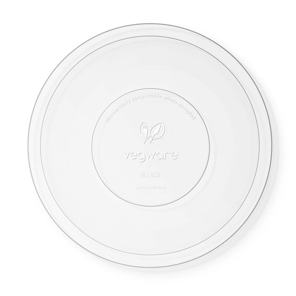 Flat PLA Cold Lid - Clear - 185 Series - Image #1