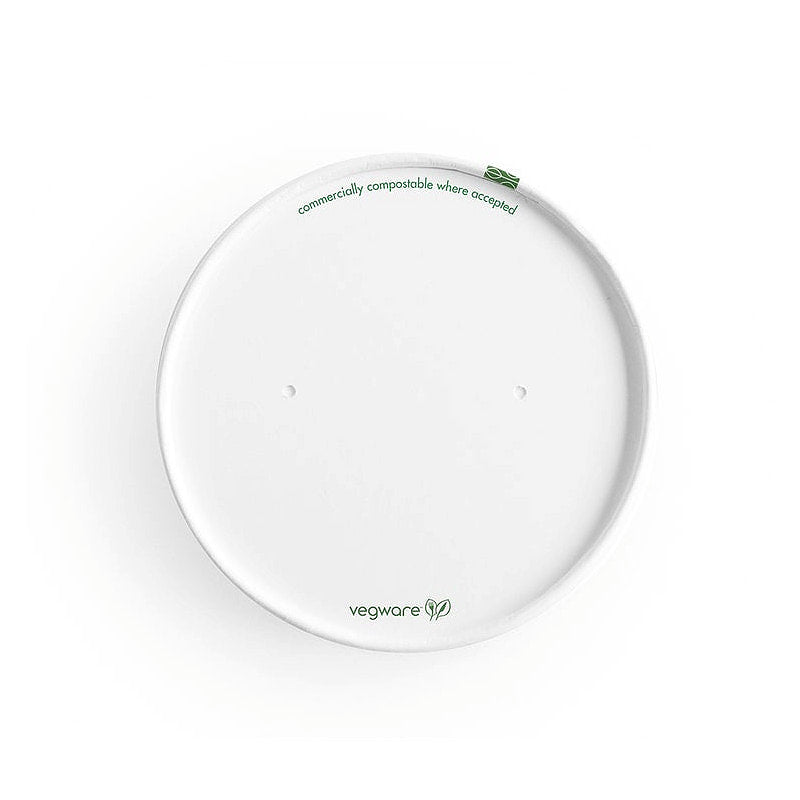 Paper Lid With Vents - White - 115 Series - Image #1