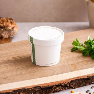 Paper Lid With Vents - White - 90 Series - Image #2