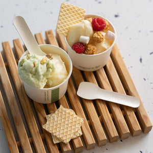 9cm Paper Ice Cream Spoon - Smooth Feel - Image #2
