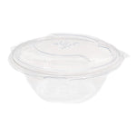 12oz (360ml) Round Hinged Container - Clear PLA - Image #1