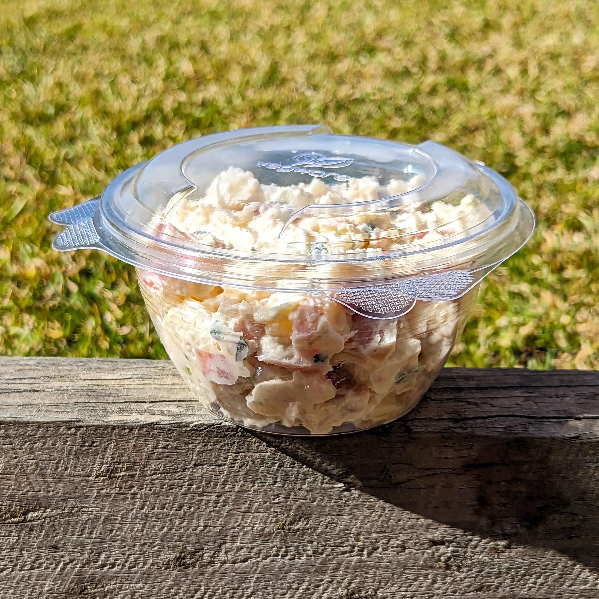 16oz (500ml) Round Hinged Container - Clear PLA - Image #3