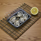 14 x 9 x 4cm PLA Black Sushi Tray & Clear Lid