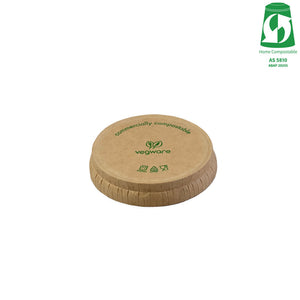 Paper Sauce Pot Lid fits 1oz (30ml) Pot - Kraft