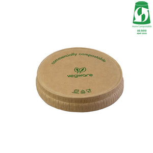 Paper Sauce Pot Lid fits 2.5oz (75ml) Pot - Kraft