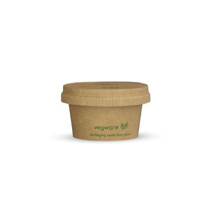2.5oz (75ml) Paper Sauce Pot - Kraft - Image #2