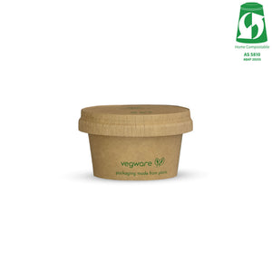 2.5oz (75ml) Paper Sauce Pot - Kraft