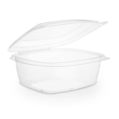 24oz (750ml) Rectangular Hinged Container - Clear PLA - Image #1