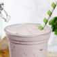 Paper Straws Jumbo 10 x 240mm - White/Green Swirl - Image #2