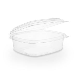 12oz (360ml) Rectangular Hinged Container - Clear PLA - Image #1