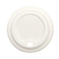 Hot Lid - Flat Traveller - Sugarcane - PFAS Free - White - 89/90 Series - Image #2