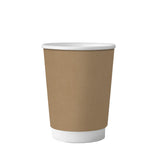 12oz (360ml) Smooth Kraft Double Wall Coffee Cup - 89/90 Series - Image #1