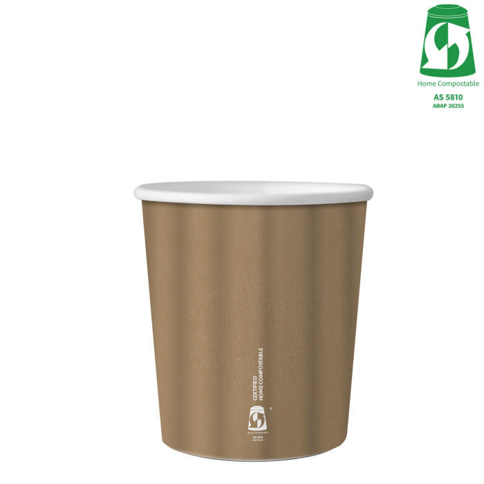 8oz (280ml) Emboss Kraft Double Wall Coffee Cup - Aqueous Coated - 89/90 Series - Image #1