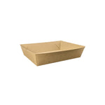 Food Tray #3 Medium (180 x 134 x 45mm) - Kraft Flute - Image #1